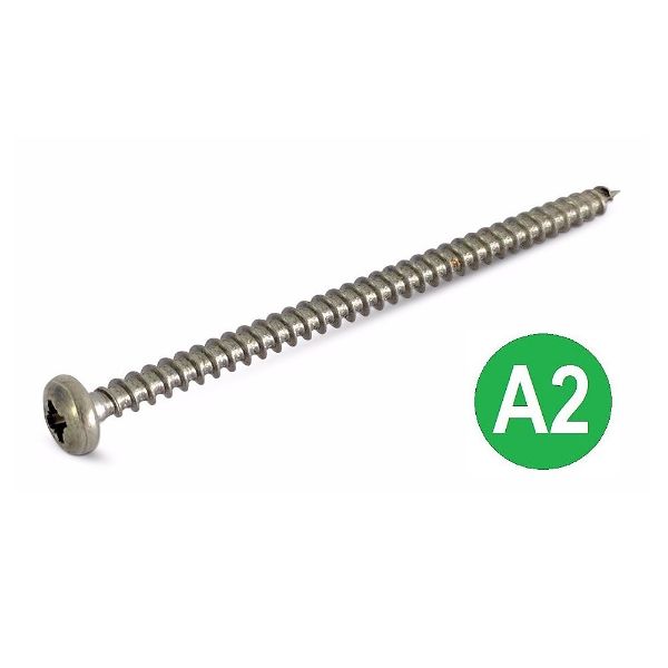 A2 Pozi Pan Head Chipboard Screws 4.0 x 40mm