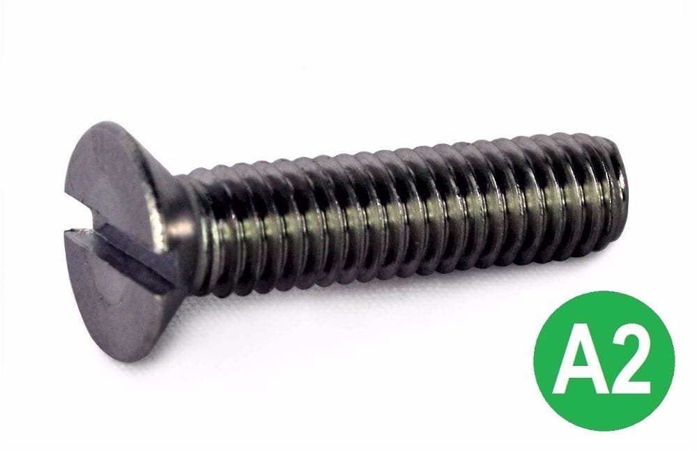 M2x20 A2 Slot CSK Machine Screw DIN 963