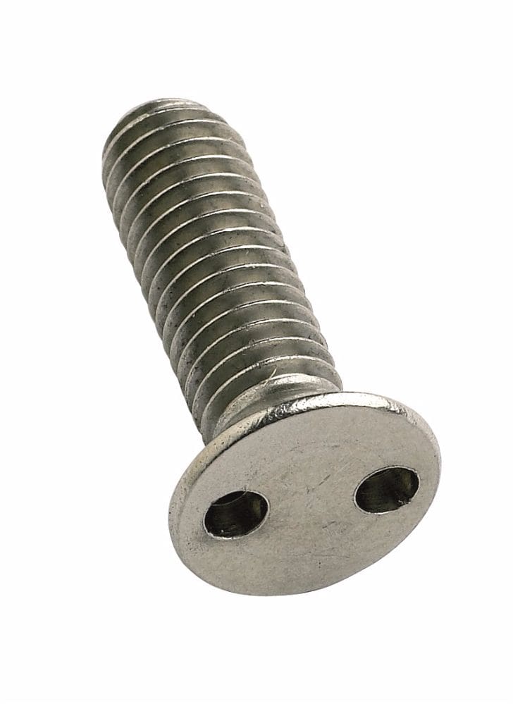 M6x25mm TH8 2-Hole A2 CSK Security Screw