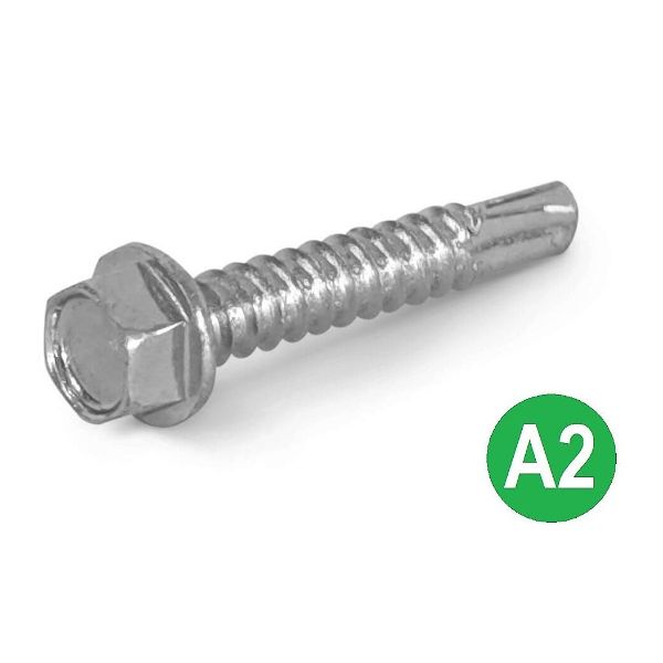 4.2x16mm A2 Hex Head Self Drilling Tek Screw