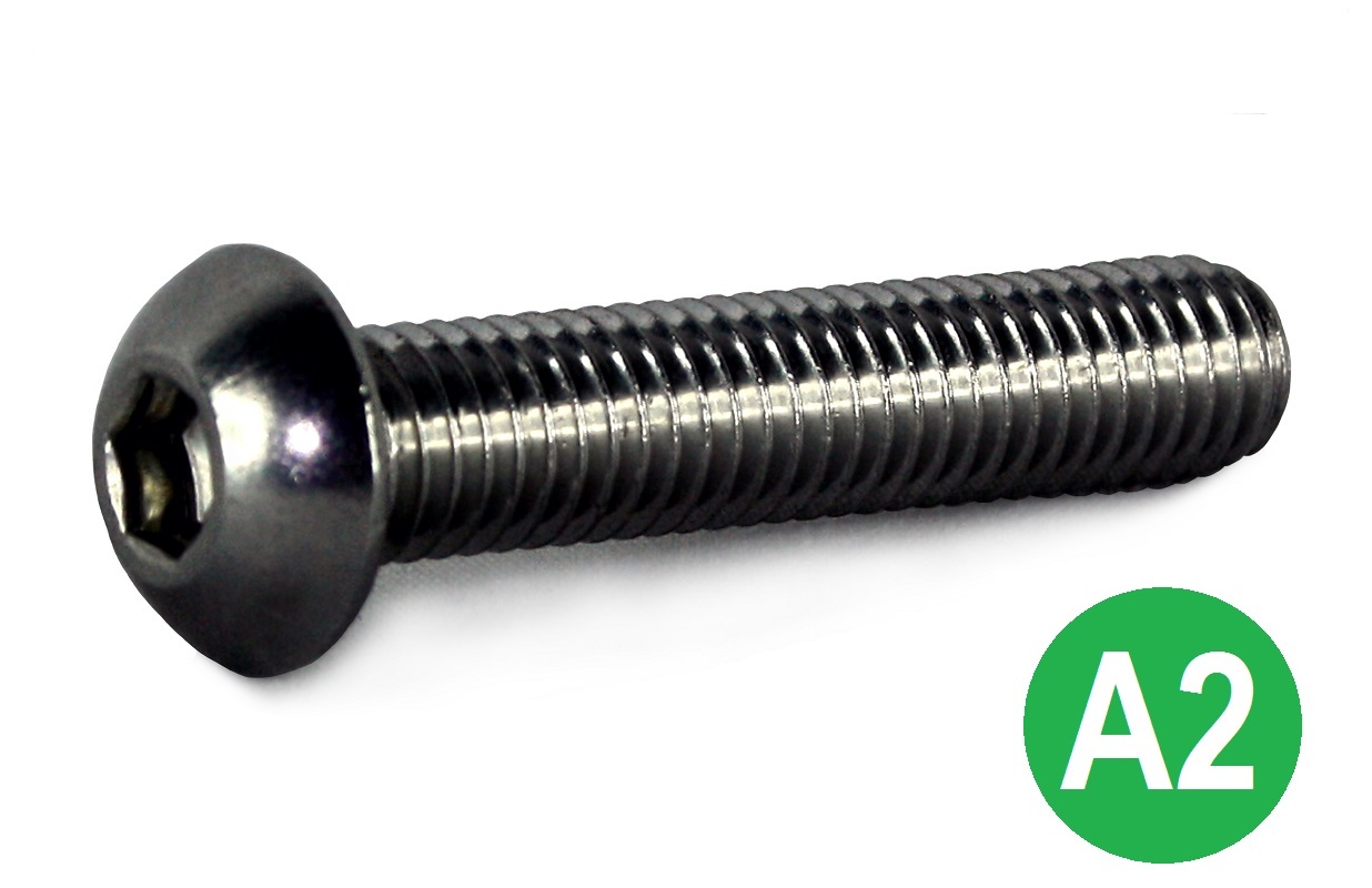 M3x6 A2 Socket Button Head Screw ISO-7380