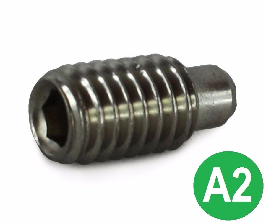 M6x8 A2 Dog Point Socket Set Screw DIN 915