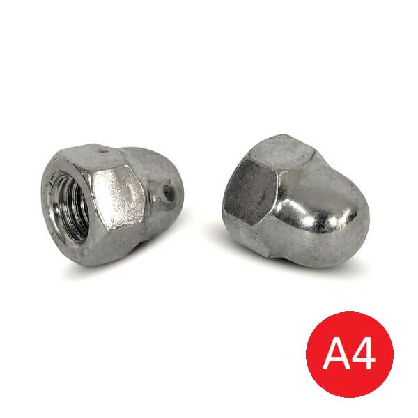 M6 A4 Stainless Dome Nut DIN 1587