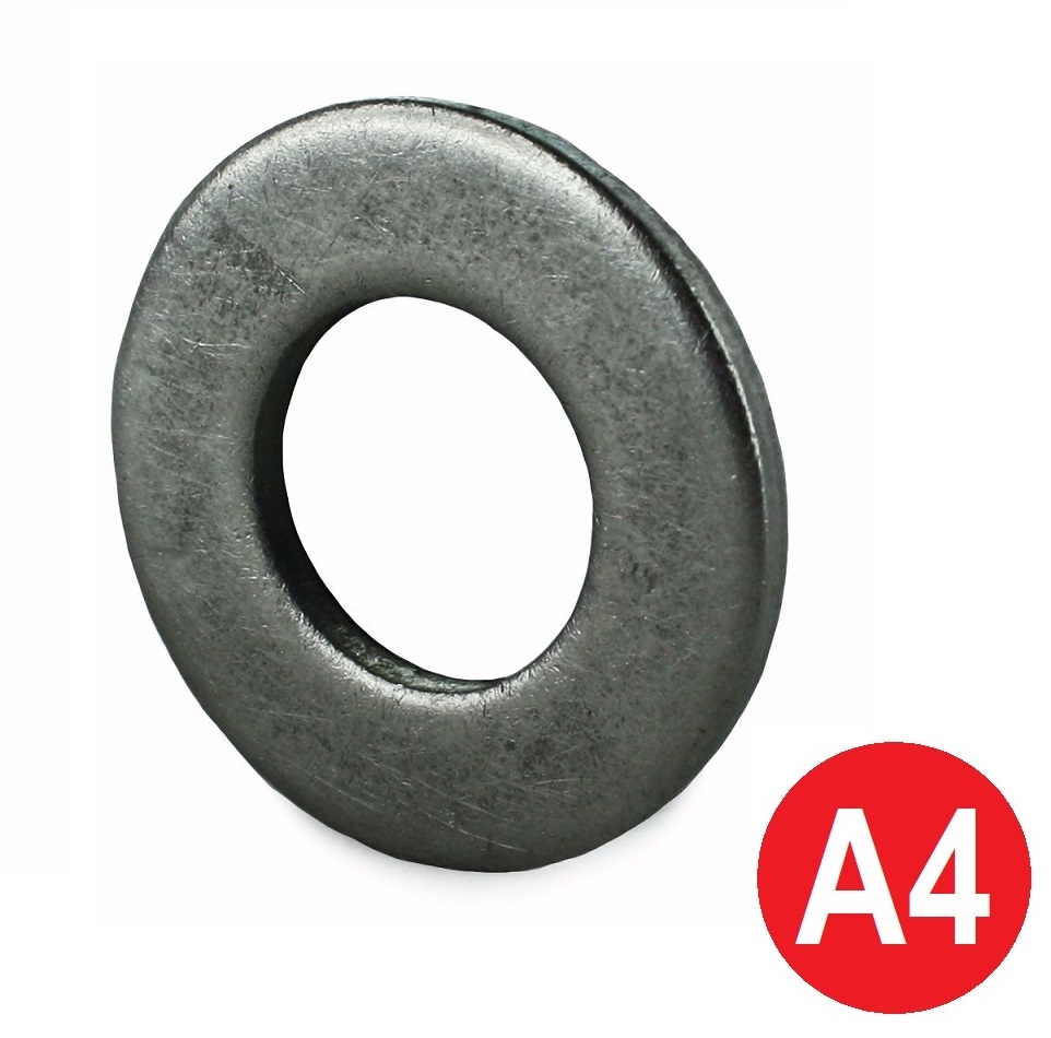 M10 A4 Stainless Form C Flat Washers BS 4320