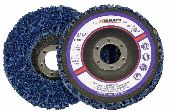 Abracs Poly Disc Blue 115 x 22mm Coarse