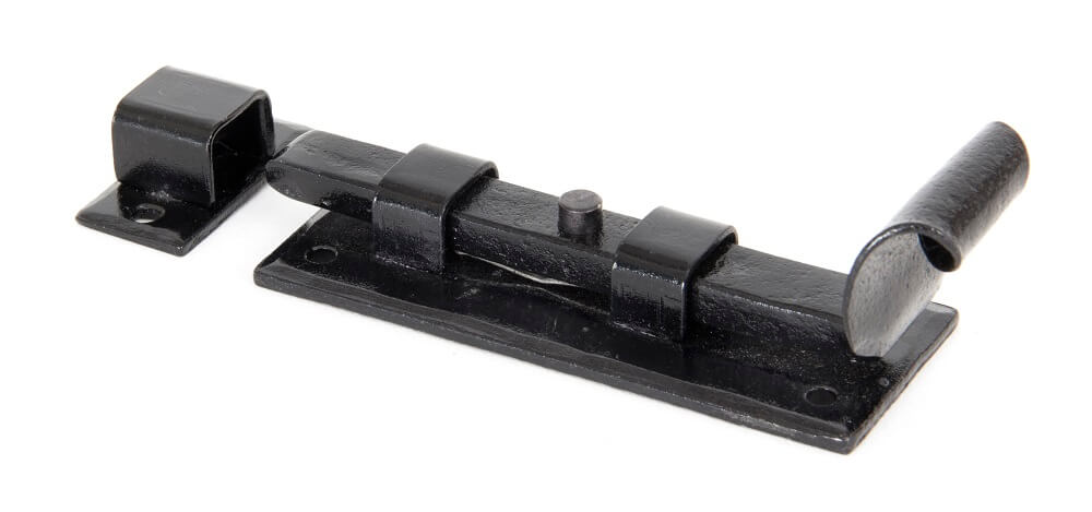 Anvil 33013 Black 4'' Straight Door Bolt