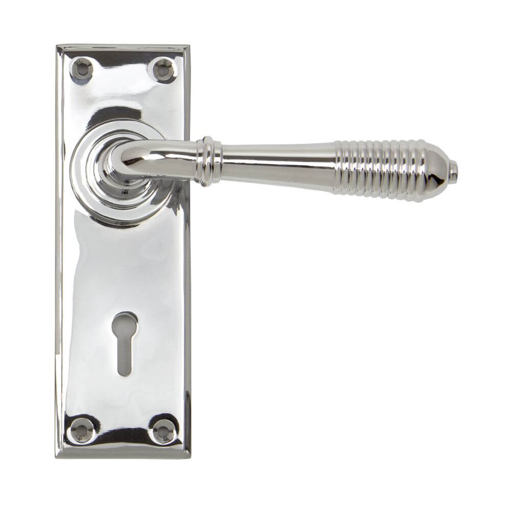 Anvil 33306 Pol. Chrome Reeded Lever Lock Set