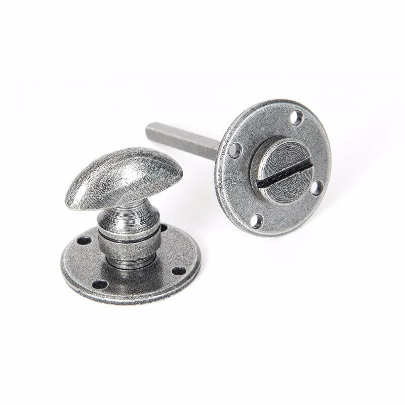 Anvil 33383 Pewter Round Bathroom Thumbturn