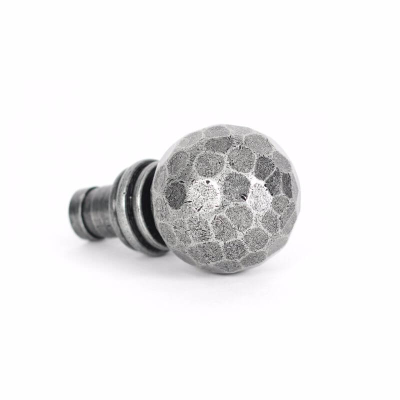 Anvil 33397 Pewter Beaten Ball Finial (Pair)