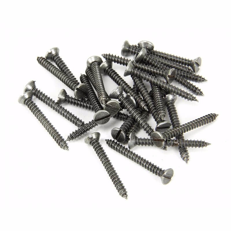 Anvil 33435 Pewter 6x1¼ CSK Screws (25)