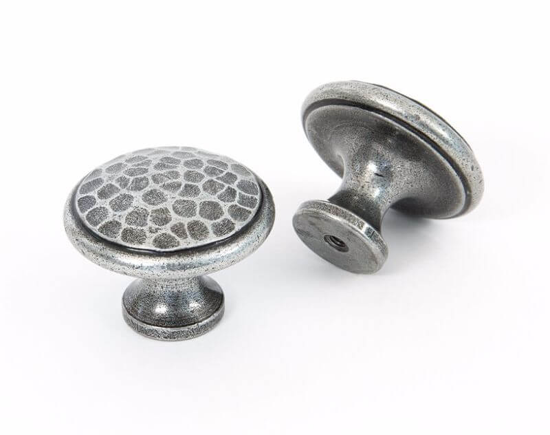 Anvil 33625 Pewter Beaten Cupboard Knob Large