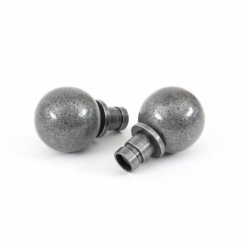 Anvil 33734 Pewter Ball Curtain Finial (Pair)