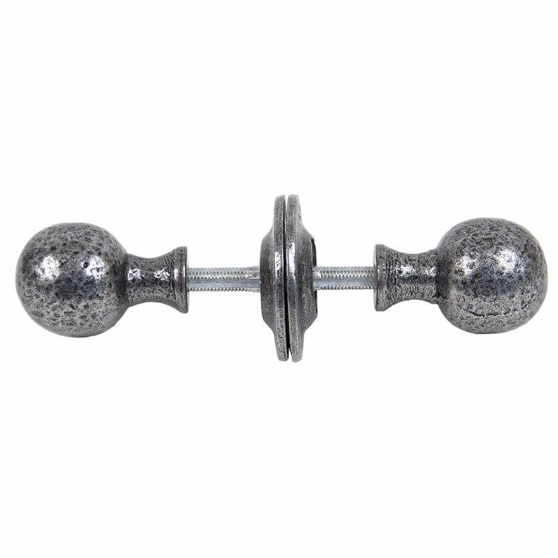 Anvil 33778 Pewter Round Mortice/Rim Knob Set