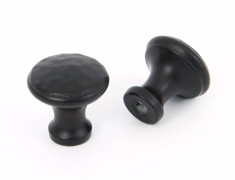 Anvil 33840 Black Beaten Cupboard Knob Small