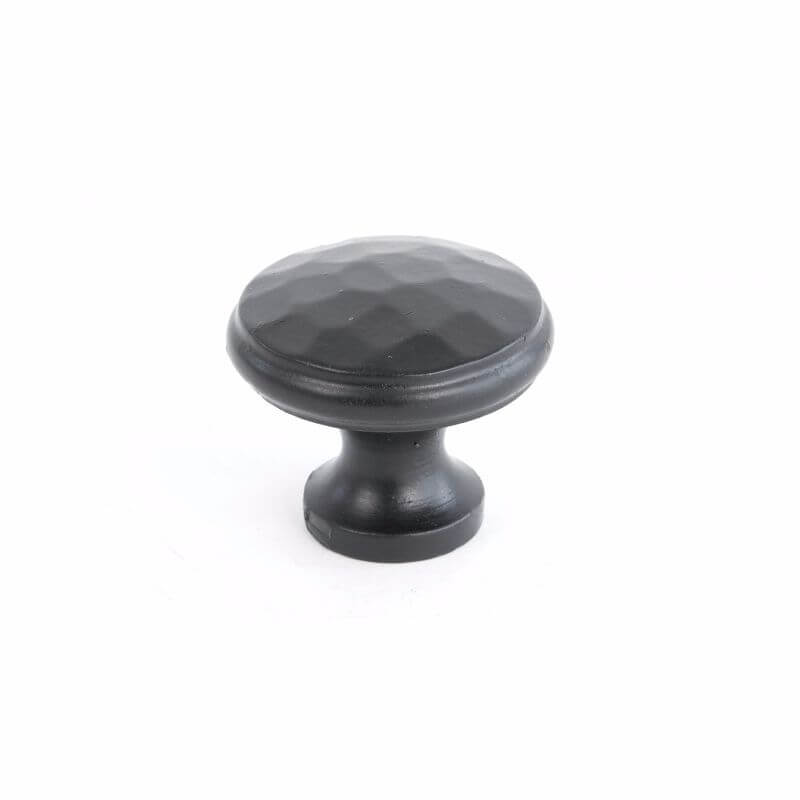 Anvil 33992 Black Beaten Cupboard Knob Med