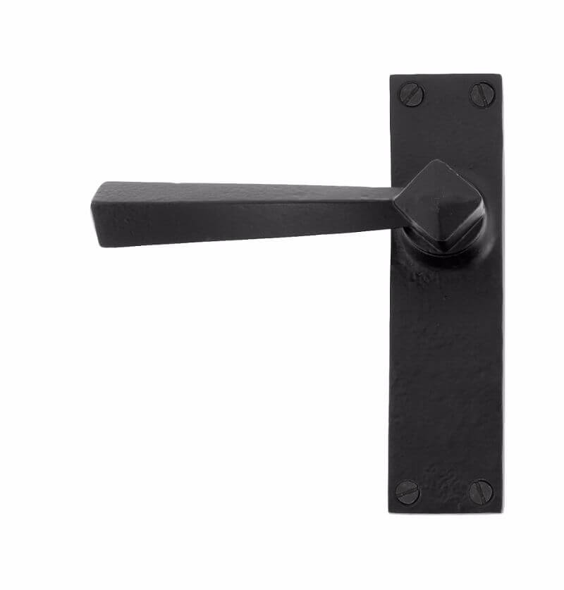 Anvil 73110 Black Straight Lever Latch Set