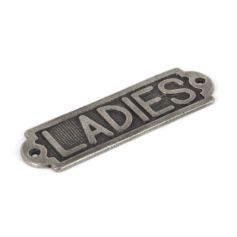 Anvil 83685 Antique Pewter Ladies Sign