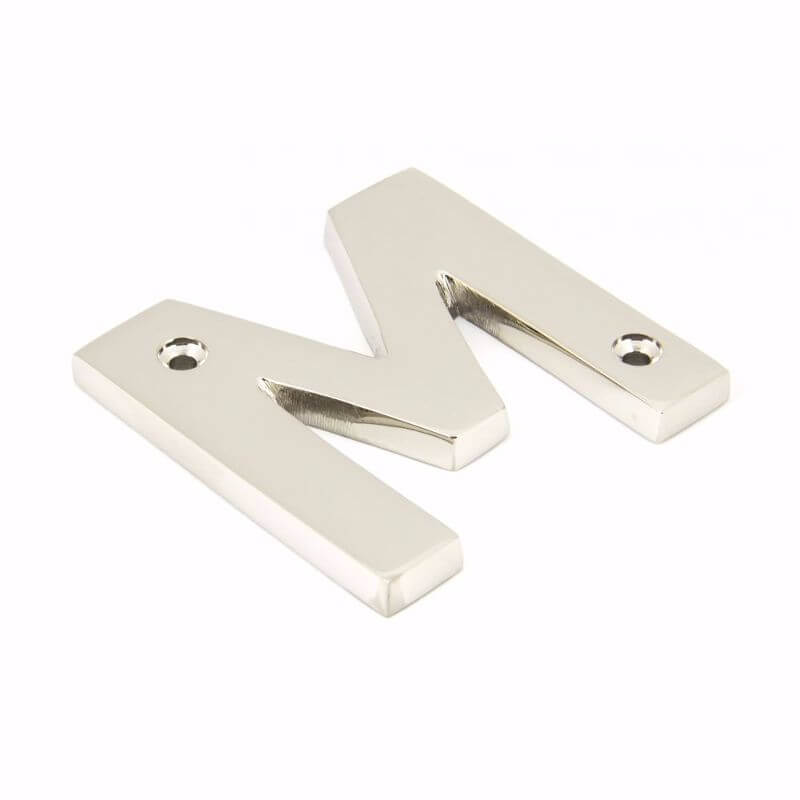 Anvil 90303M Polished Nickel Letter M