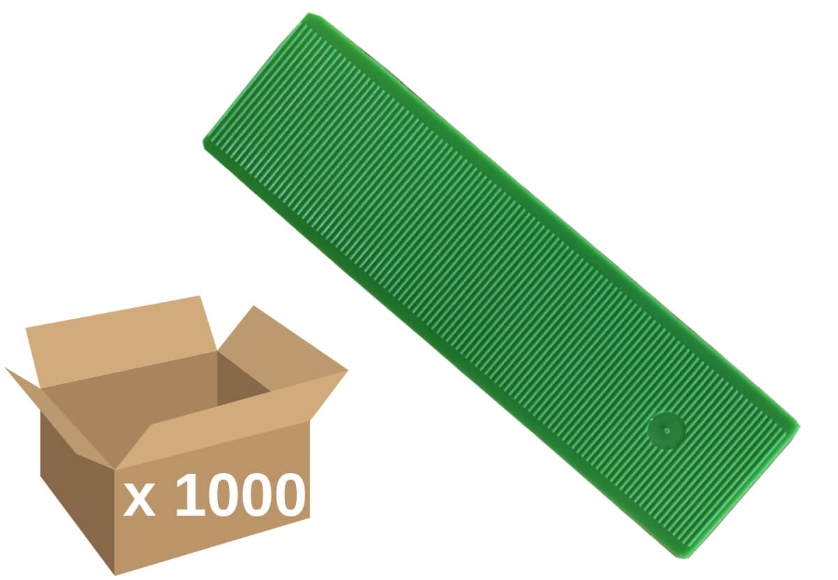 Broadfix Flat Glazing Shims Green 1mm (1000)