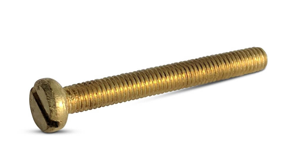 M3x25 Brass Slot Cheese Machine Screw