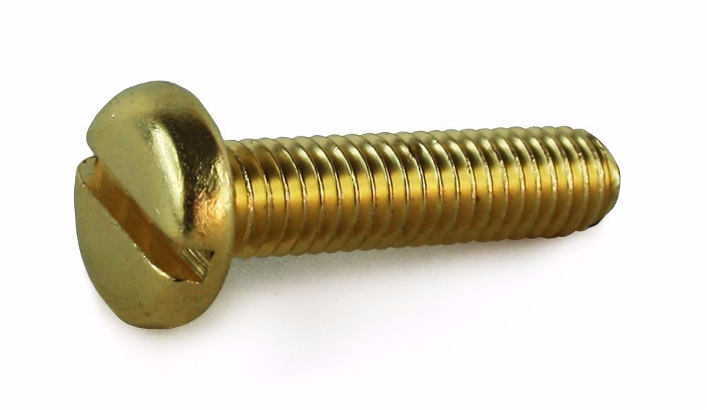 M4x16 Brass Slot Pan Machine Screw