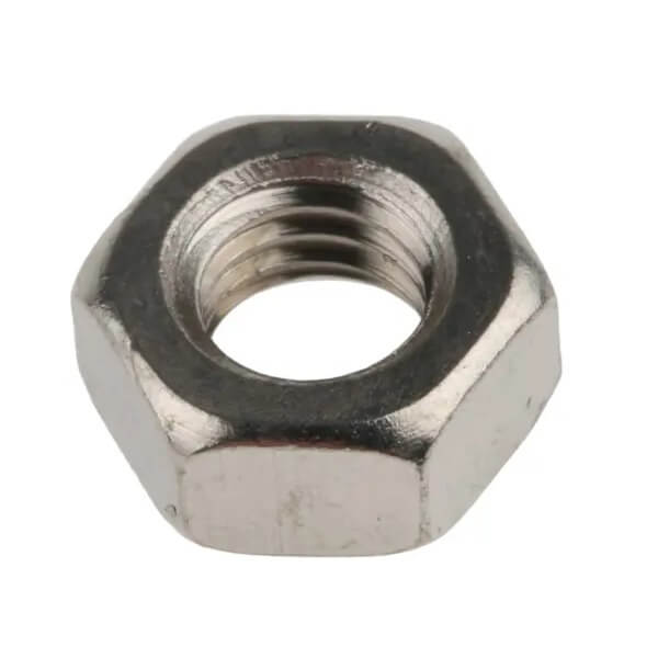 M6 Nickel Plated Brass Full Nut DIN 934