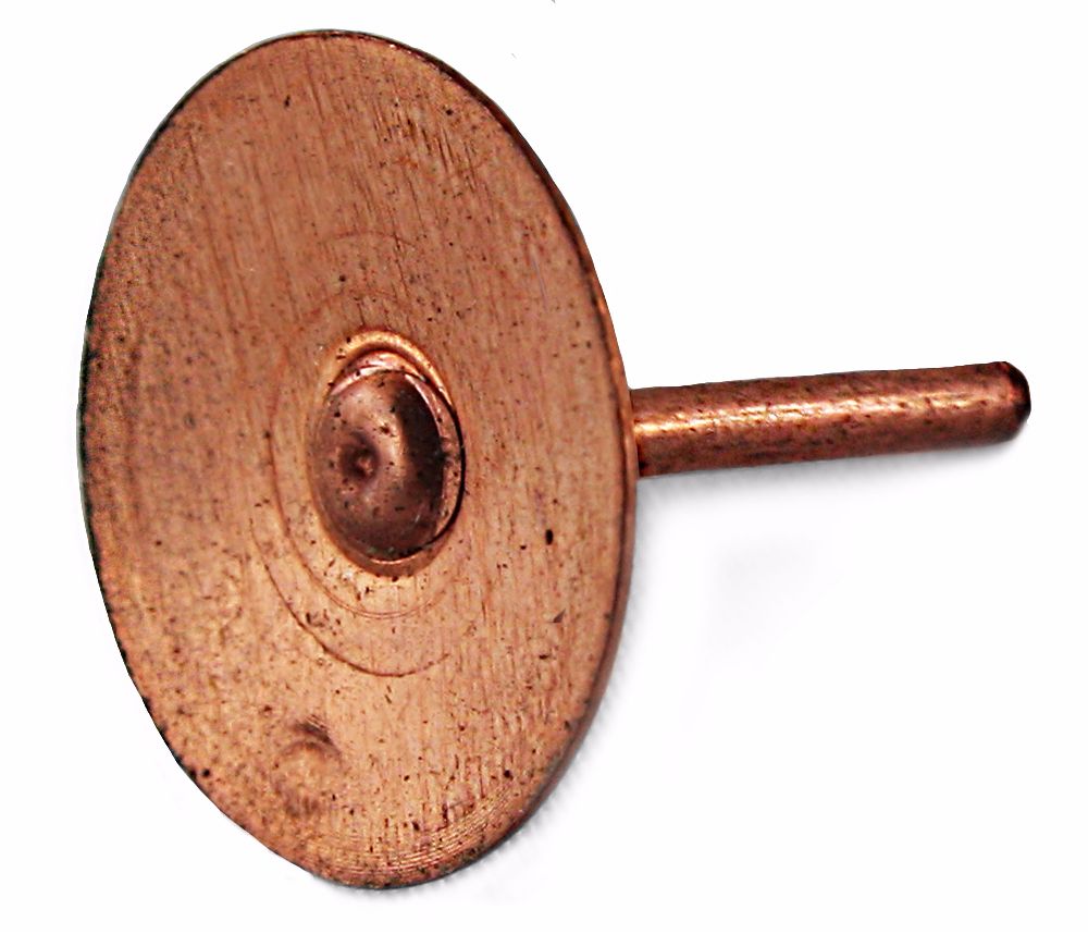 Copper Disc Rivets 3/4'' (Price Per 1000)