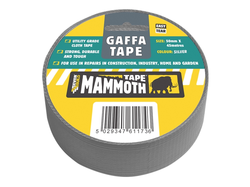 Everbuild Gaffa Tape Silver 50mm 45Mtr