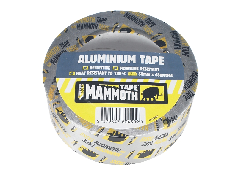 TIMco Aluminium Foil Tape 50mm x 45Mtr AFT50