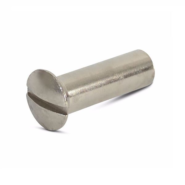 M4 x 12mm Nickel Slot Raised CSK Sleeve Nut