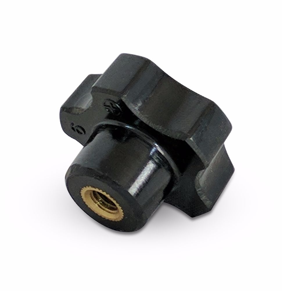 5 Lobe Plastic Knob With M6 Internal Thread