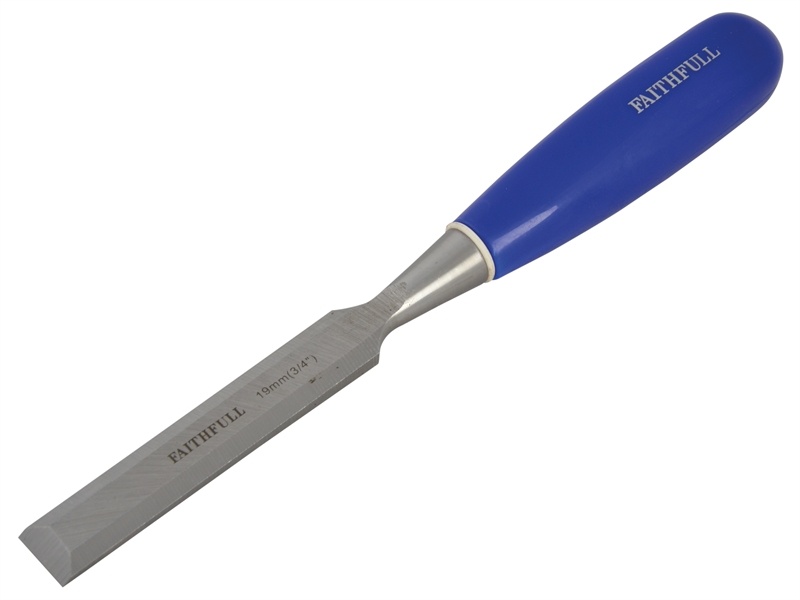 FAITHFULL Bevel Edge Chisel Blue Grip 19mm (3