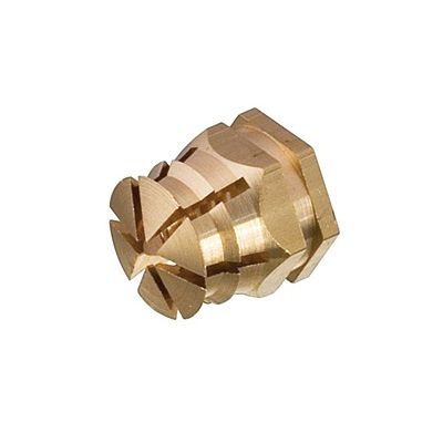 M6 x 9mm Brass Spreading Press-Fit Sleeve