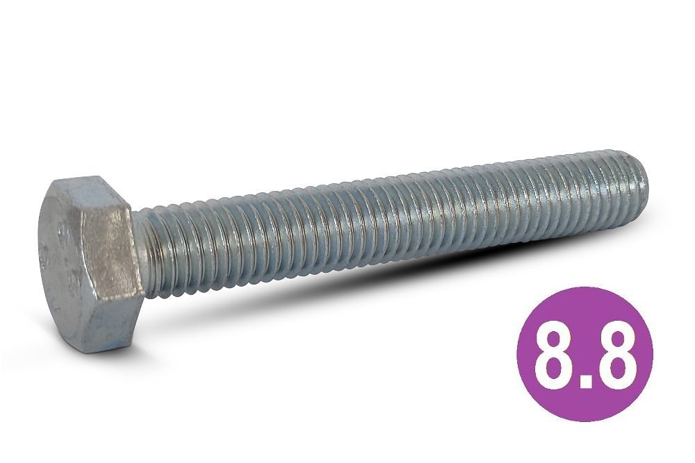 M8x12 8.8 H.T Hexagon Set Screws BZP