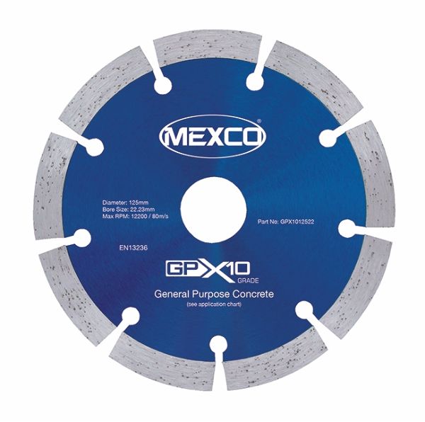 Mexco 125mm Concrete X10 Range 22.23mm Bore