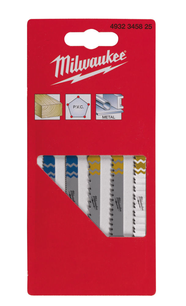 Milwaukee 5 Piece Jigsaw Blade Set