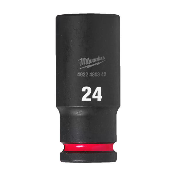 Shockwave 1/2'' Dr. Impact Socket Deep 24mm