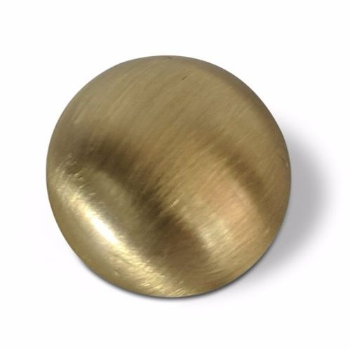 12mm Domed Mirror Caps 5BA Brushed Brass