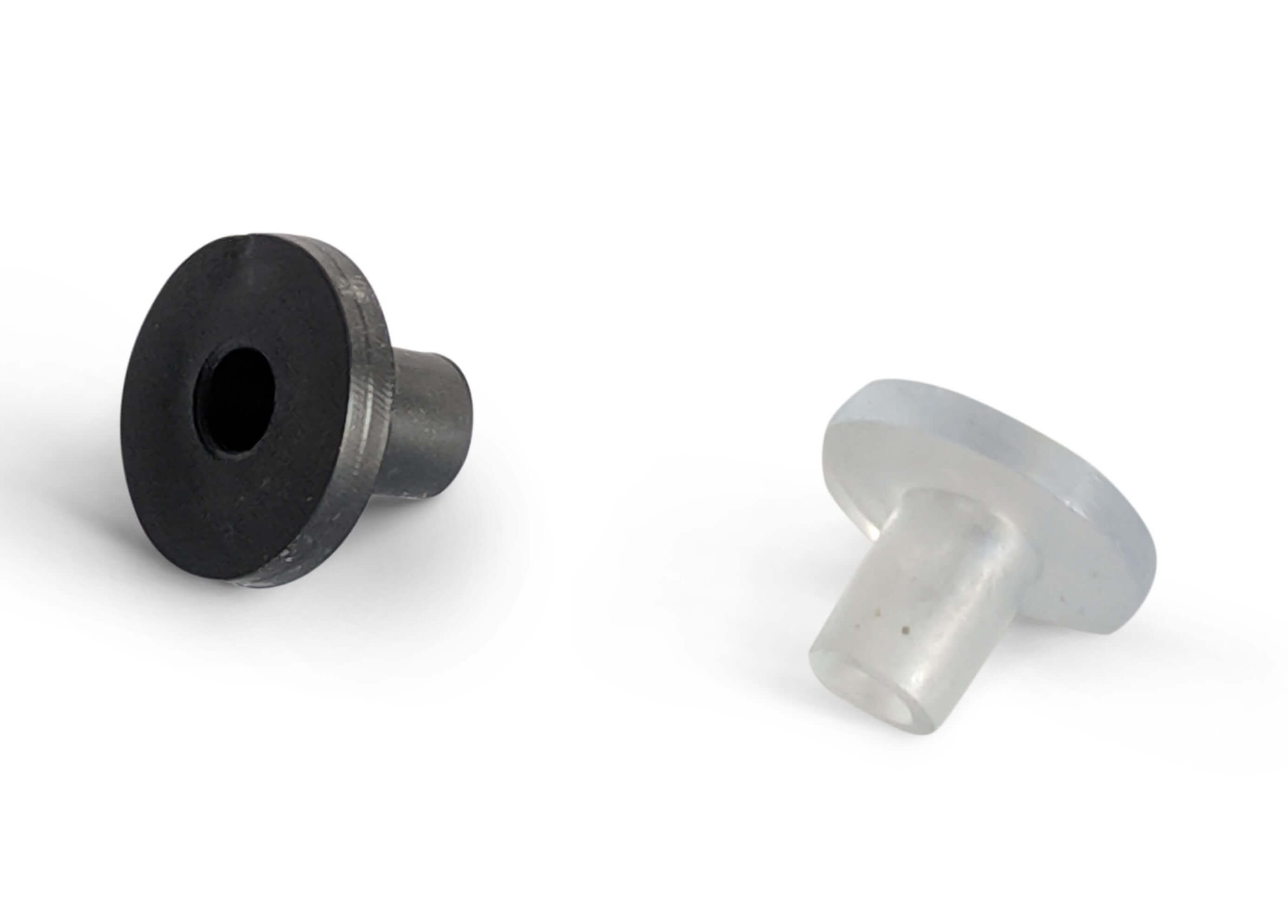 Rubber Mirror Screw Bushes Black