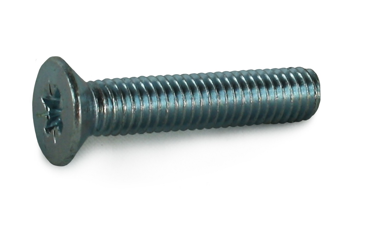 M5x40 Pozi Countersunk Machine Screw BZP