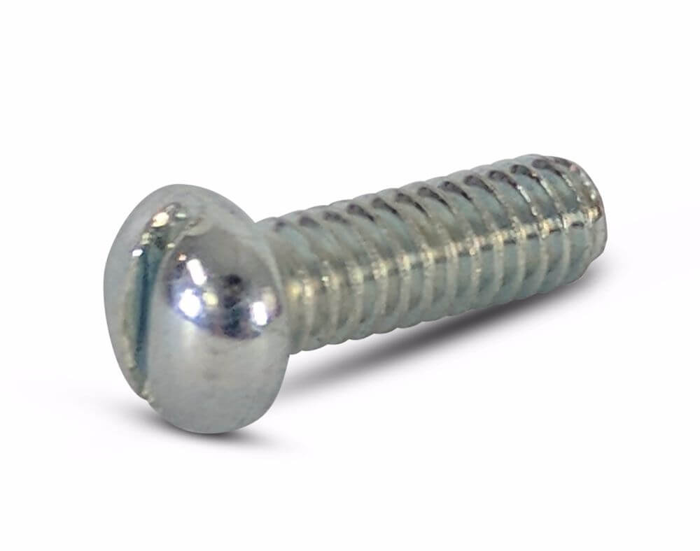 1/4 BSW x 1'' Slot Round Machine Screw BZP