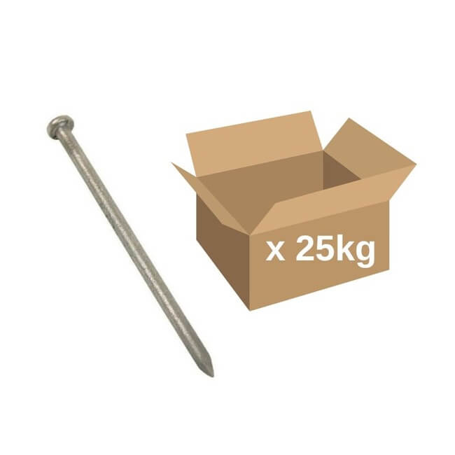 100 x 4.5mm Galvanised Round Wire Nails 25KG