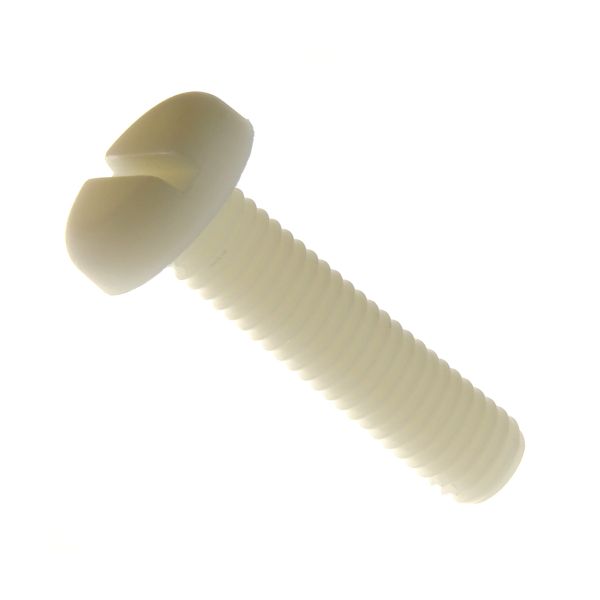 M6x25 Slot Pan Head Nylon 6.6 Machine Screw