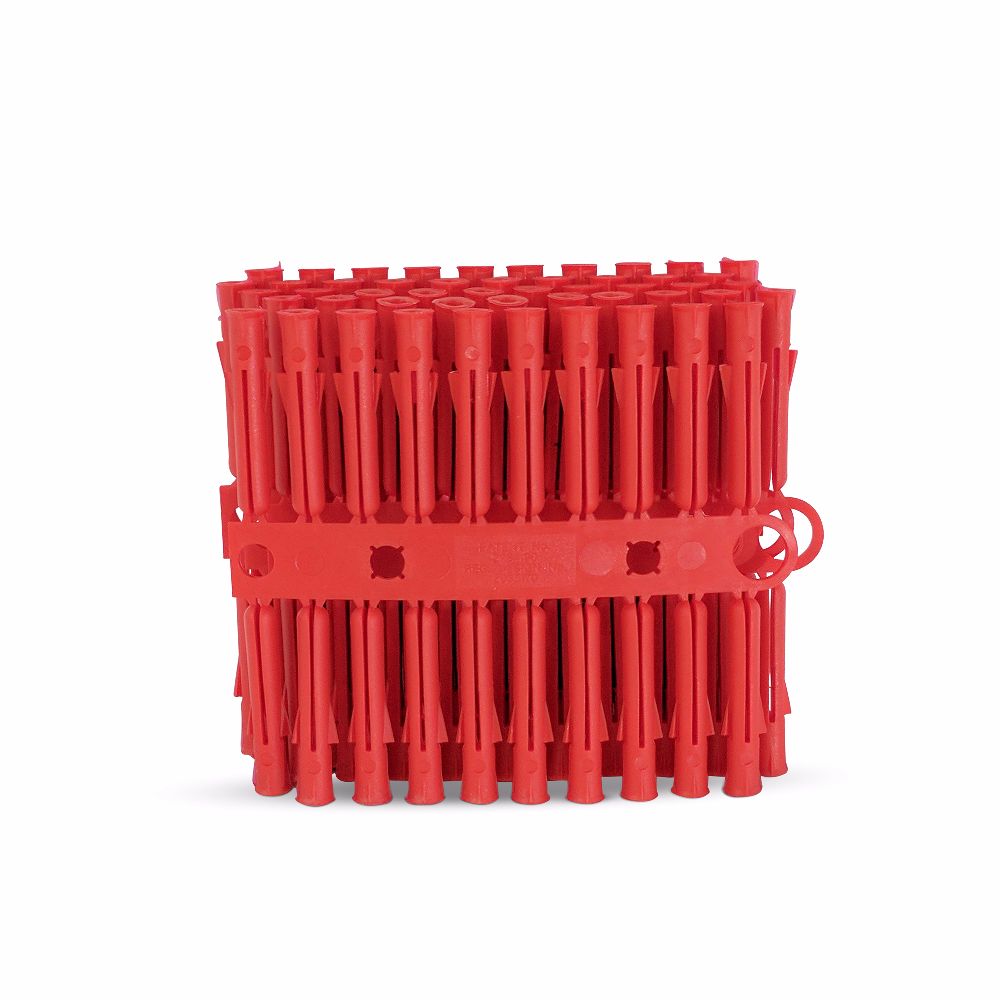 Talon Red Plastic Plugs Pack of 100