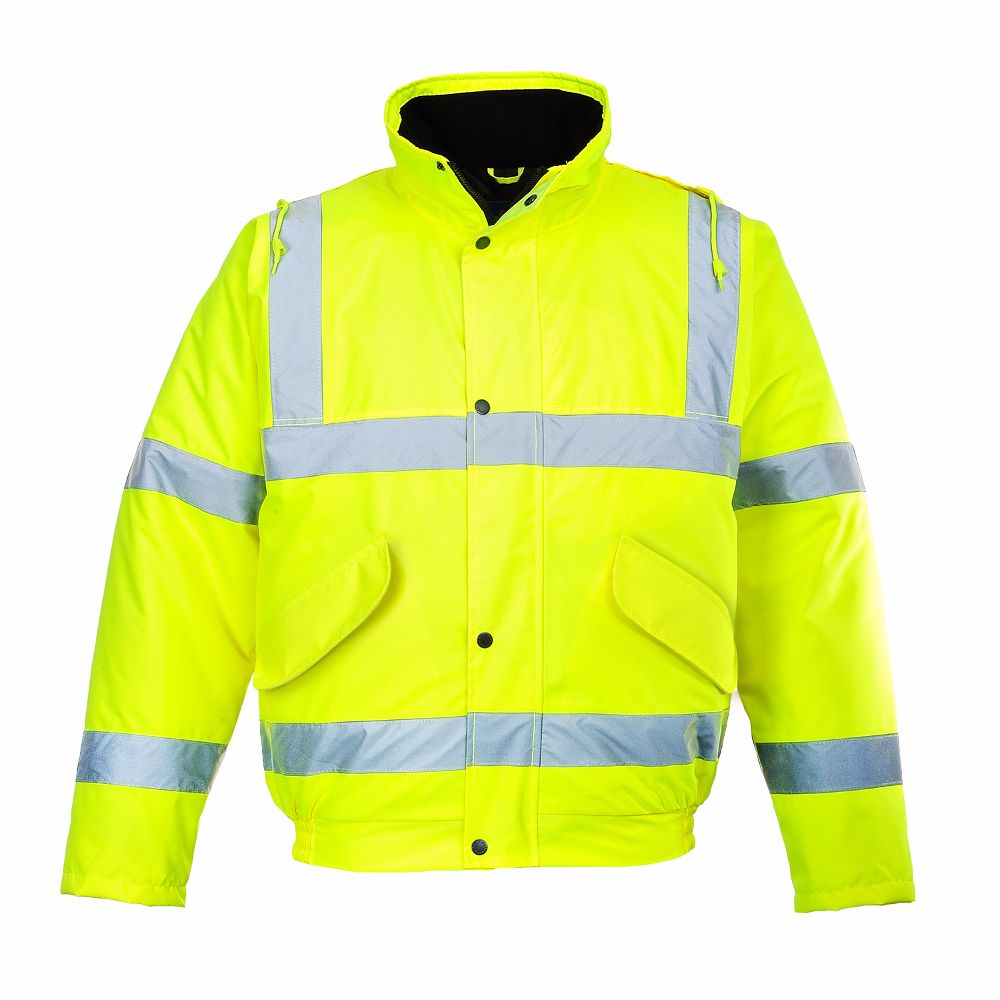 S463 Hi-Vis Bomber Jacket Yellow Small