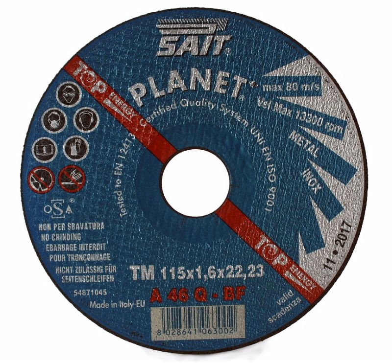 115 x 1.6 x 22.23 Sait Metal Cutting Disc