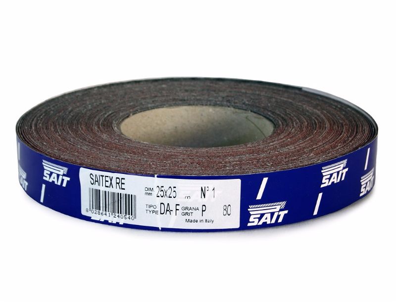 Sait 25mm x 25M P100 Emery Cloth Roll