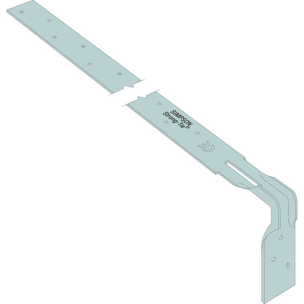 Simpson Heavy Eng. Strap 600mm Bent 100