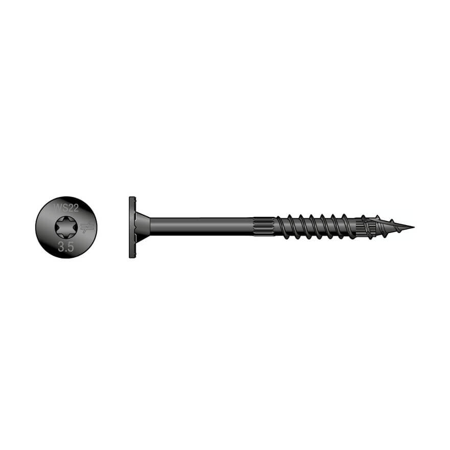 Simpson 8.0x89mm Structural Screws Black (50)