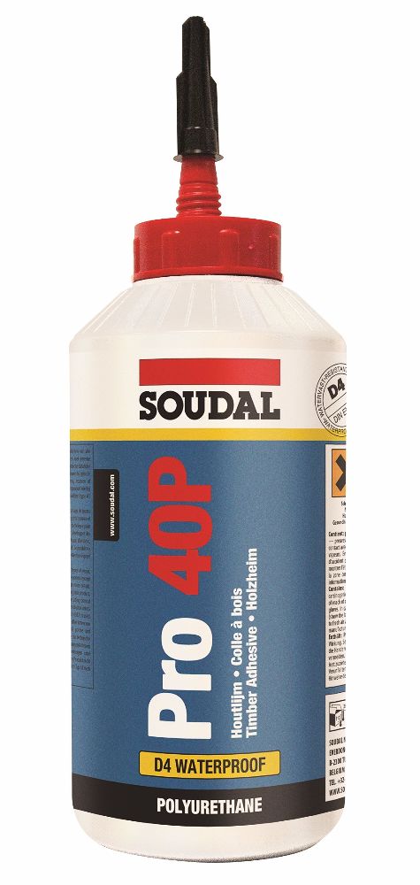 Soudal PRO 40P 15 Min PU D4 Wood Glue 750gm